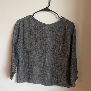 Eileen Fisher linen blend crop top